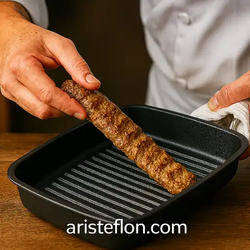 جداسازی آسان کباب از قالب مخصوص رستورانی با پوشش نچسب تفلون